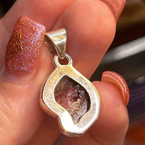Watermelon tourmaline slice pendant 🍉 - Picture 3 of 4